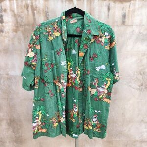 Go barefoot 1957 hawaiin santa hula shirt